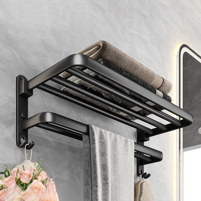 Modern Black Bathroom Accessory Kit Towel Bar Bathroom Hardware -Bathlova