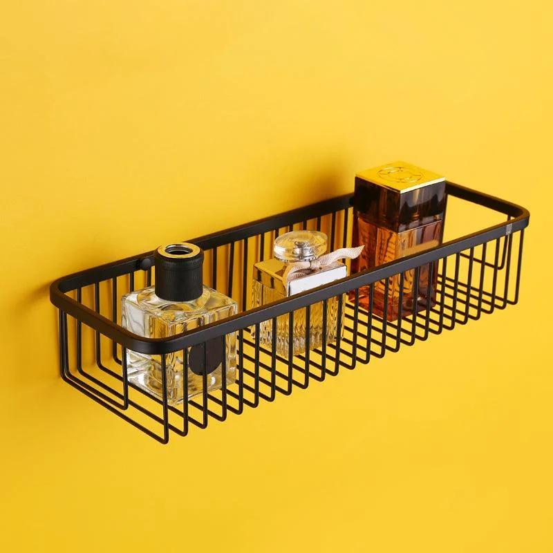 Modern Black Bathroom Accessory Kit with Bath Shelf and Soap Dish -Bathlova