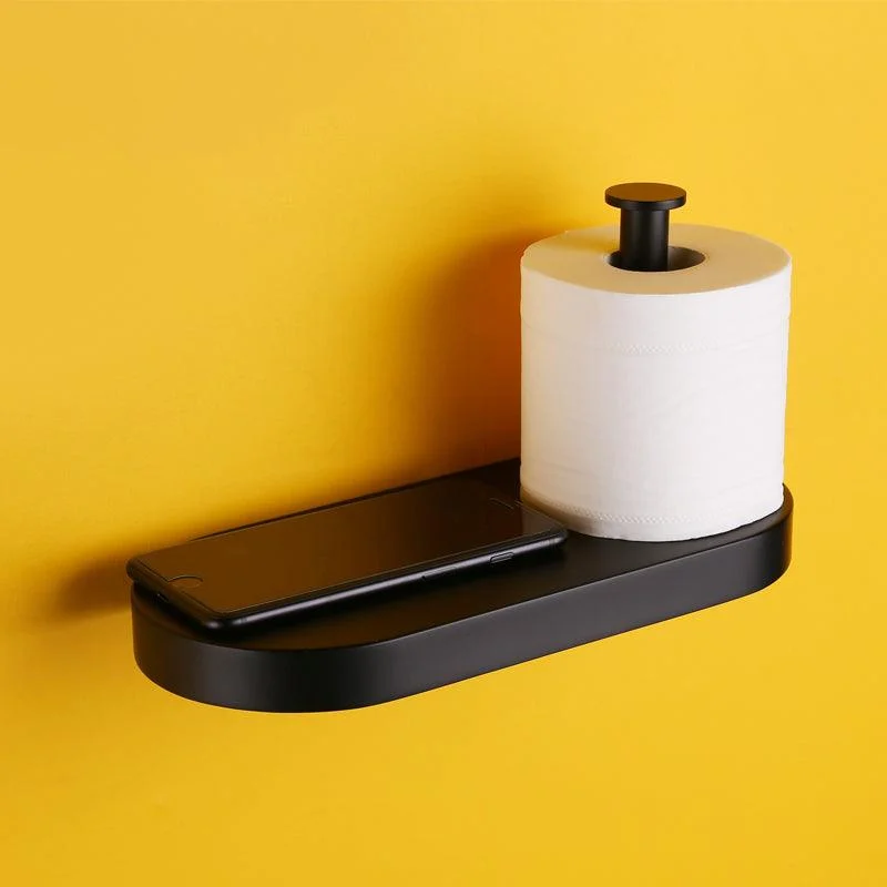 Modern Black Bathroom Accessory Kit with Bath Shelf and Soap Dish -Bathlova