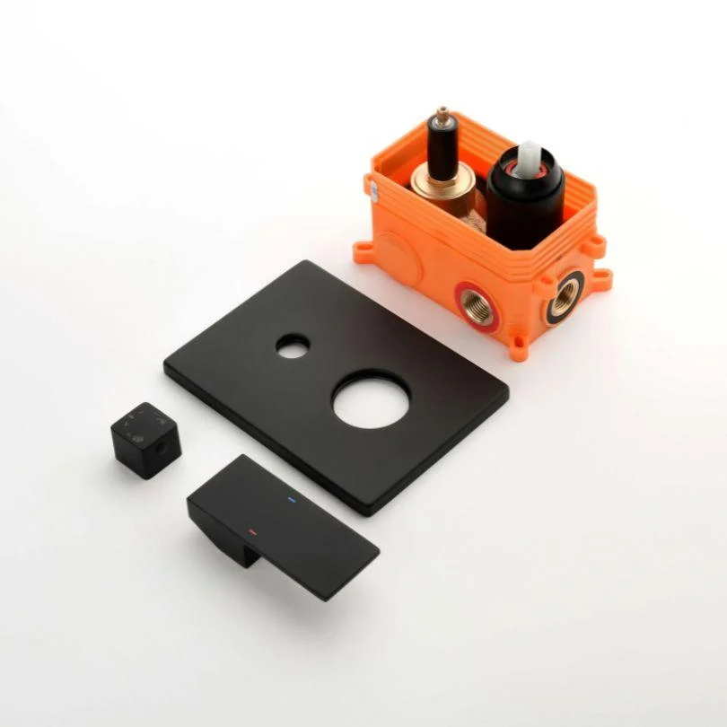 modern-black-brass-shower-system-set-12-shower-head-hand-shower-hose-and-handles-bathlova-5 Modern Black Brass Shower System Set - 12" Shower Head, Hand Shower, Hose, and Handles -Bathlova