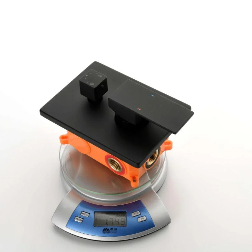 modern-black-brass-shower-system-set-12-shower-head-hand-shower-hose-and-handles-bathlova-7 Modern Black Brass Shower System Set - 12" Shower Head, Hand Shower, Hose, and Handles -Bathlova