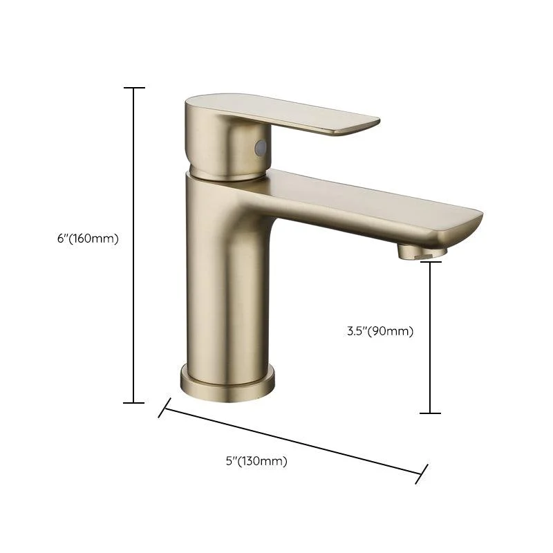 Modern Brass Basin Tap Single Hole Bathroom Tap Lever Handle Sink Tap -Bathlova