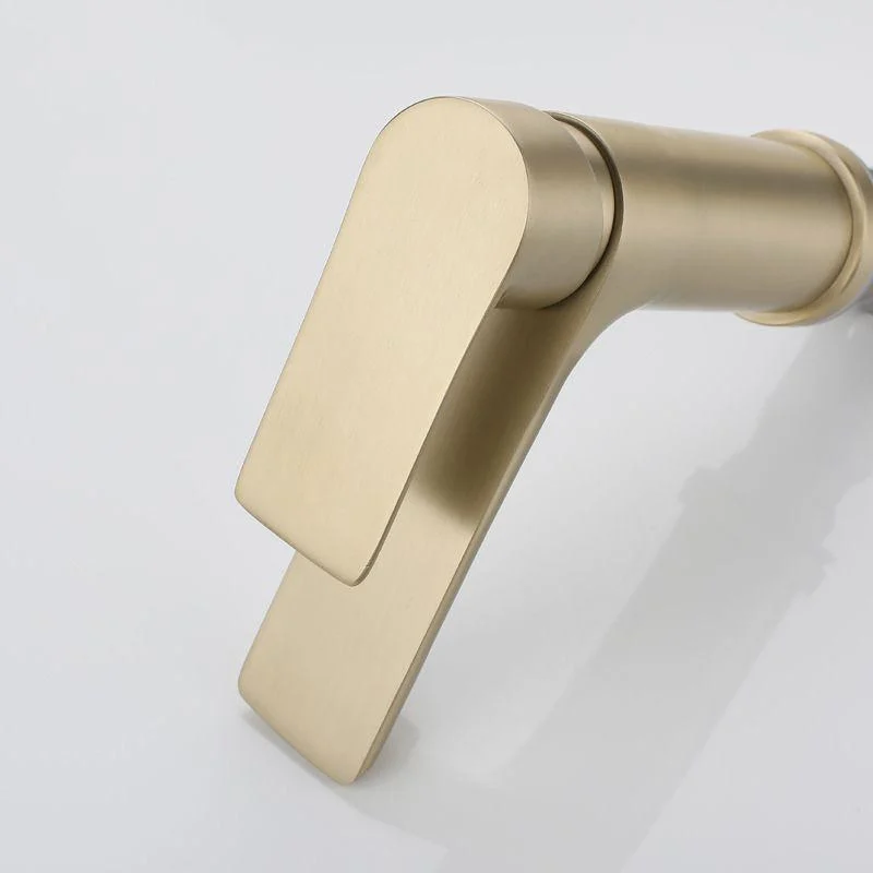 Modern Brass Basin Tap Single Hole Bathroom Tap Lever Handle Sink Tap -Bathlova