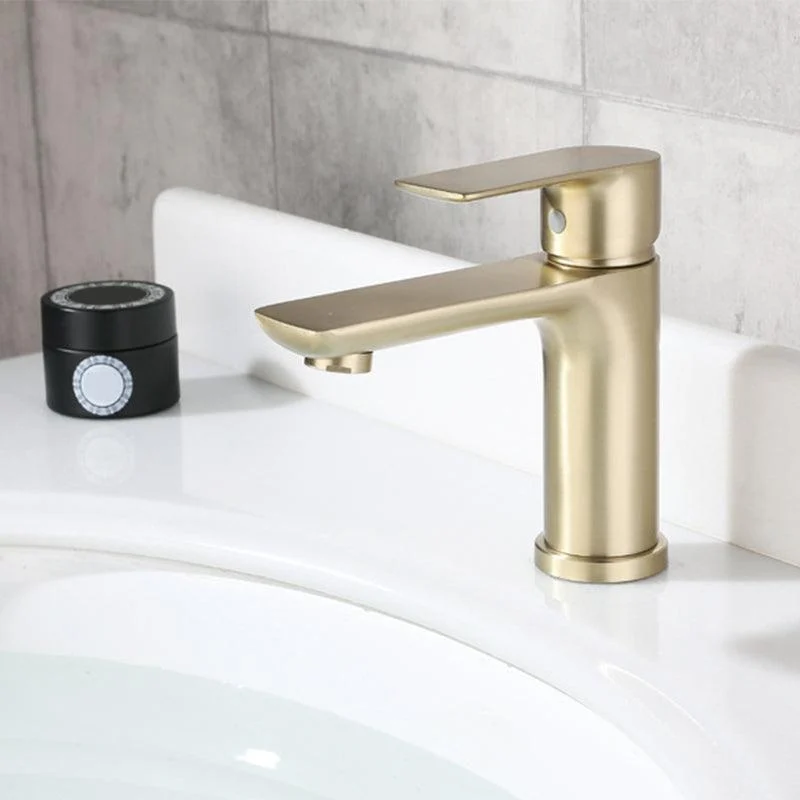 Modern Brass Basin Tap Single Hole Bathroom Tap Lever Handle Sink Tap -Bathlova