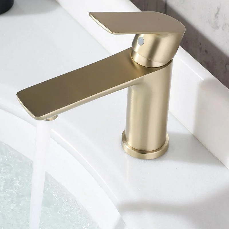 Modern Brass Basin Tap Single Hole Bathroom Tap Lever Handle Sink Tap -Bathlova