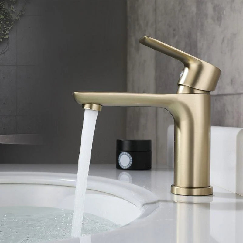 Modern Brass Basin Tap Single Hole Bathroom Tap Lever Handle Sink Tap -Bathlova