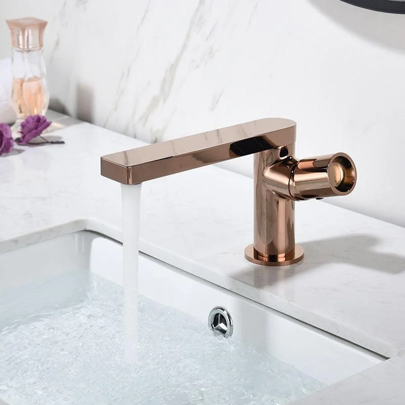 Modern Brass Bathroom Tap Knob Handles Deck-mount Fixed Tap -Bathlova