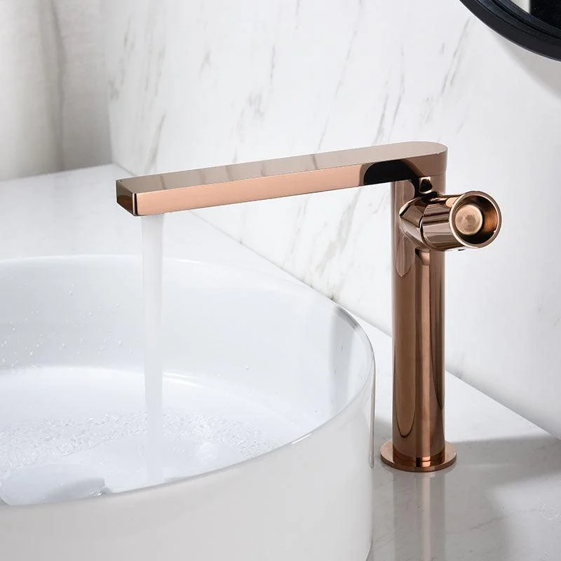 Modern Brass Bathroom Tap Knob Handles Deck-mount Fixed Tap -Bathlova