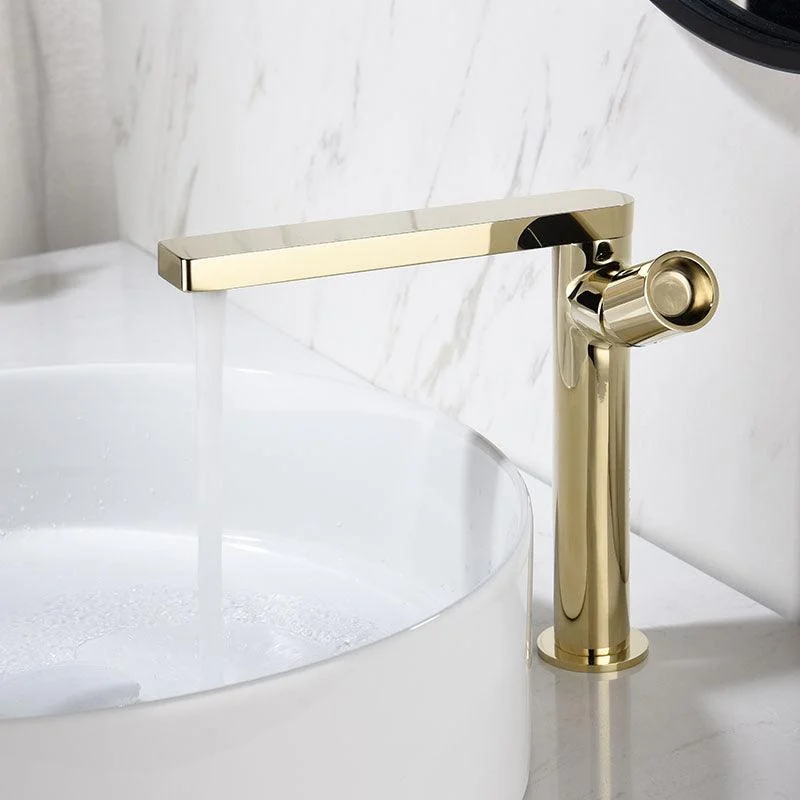 Modern Brass Bathroom Tap Knob Handles Deck-mount Fixed Tap -Bathlova