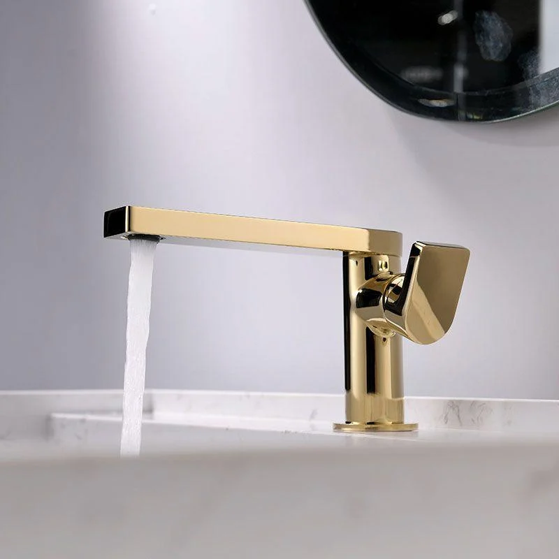 Modern Brass Bathroom Tap Knob Handles Deck-mount Fixed Tap -Bathlova