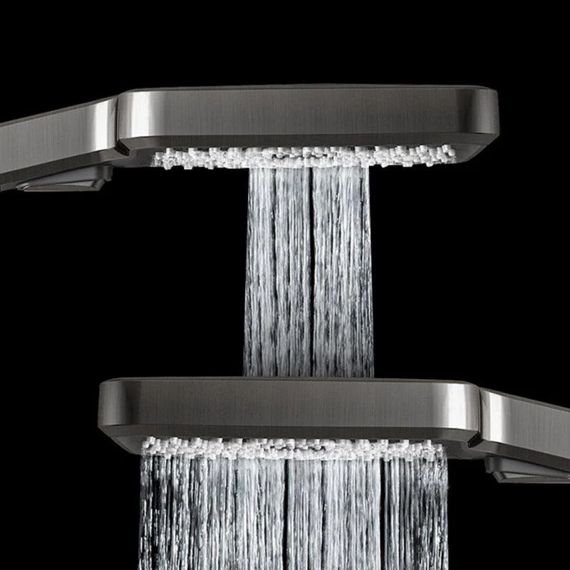 Modern Brass Shower System Adjustable Spray Pattern Shower Set -Bathlova