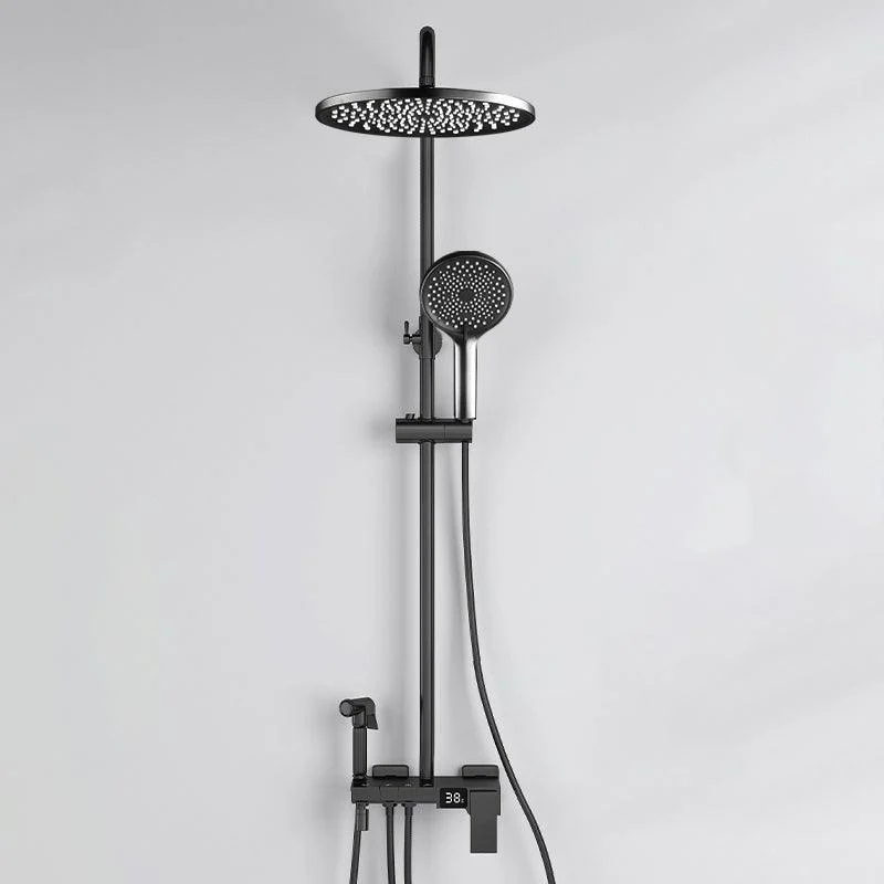 Modern Brass Shower System Adjustable Spray Pattern Shower Set -Bathlova