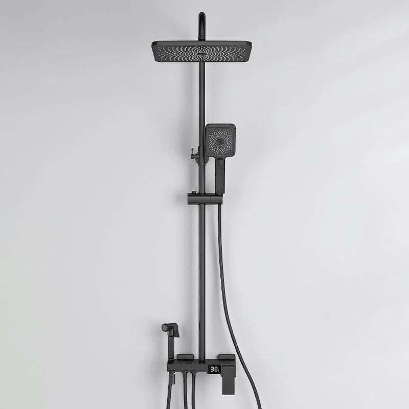 Modern Brass Shower System Adjustable Spray Pattern Shower Set -Bathlova