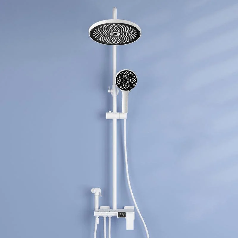 Modern Brass Shower System Adjustable Spray Pattern Shower Set -Bathlova