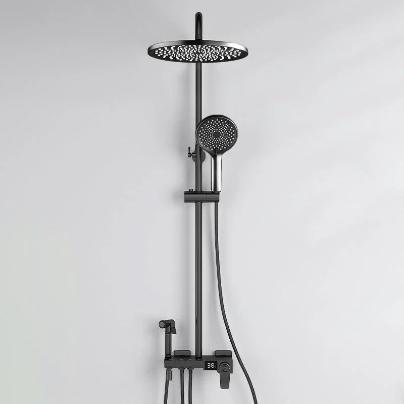 Modern Brass Shower System Adjustable Spray Pattern Shower Set -Bathlova