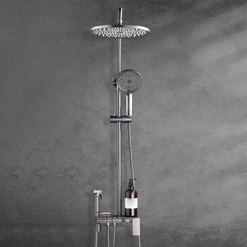 Modern Brass Shower System Adjustable Spray Pattern Shower Set -Bathlova