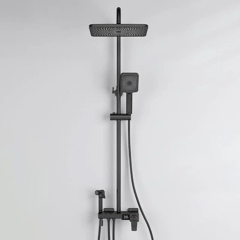 Modern Brass Shower System Adjustable Spray Pattern Shower Set -Bathlova