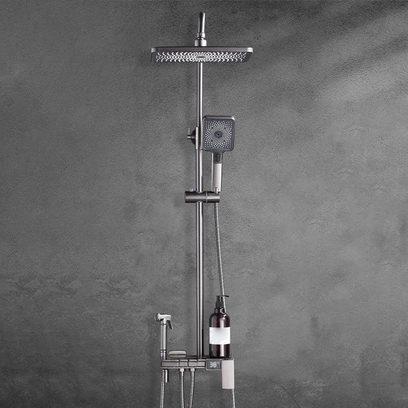 Modern Brass Shower System Adjustable Spray Pattern Shower Set -Bathlova