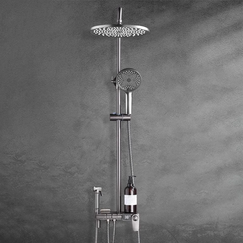 Modern Brass Shower System Adjustable Spray Pattern Shower Set -Bathlova