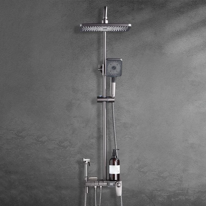 Modern Brass Shower System Adjustable Spray Pattern Shower Set -Bathlova