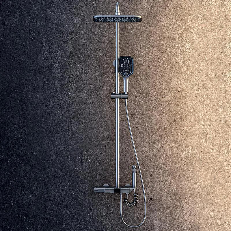 Modern Brass Shower System Wall Mounted Shower Set with Handheld Shower Head -Bathlova