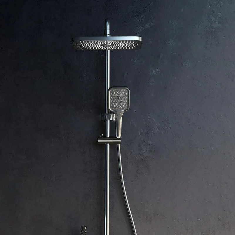 Modern Brass Shower System with Valve Adjustable Spray Pattern Shower Combo -Bathlova