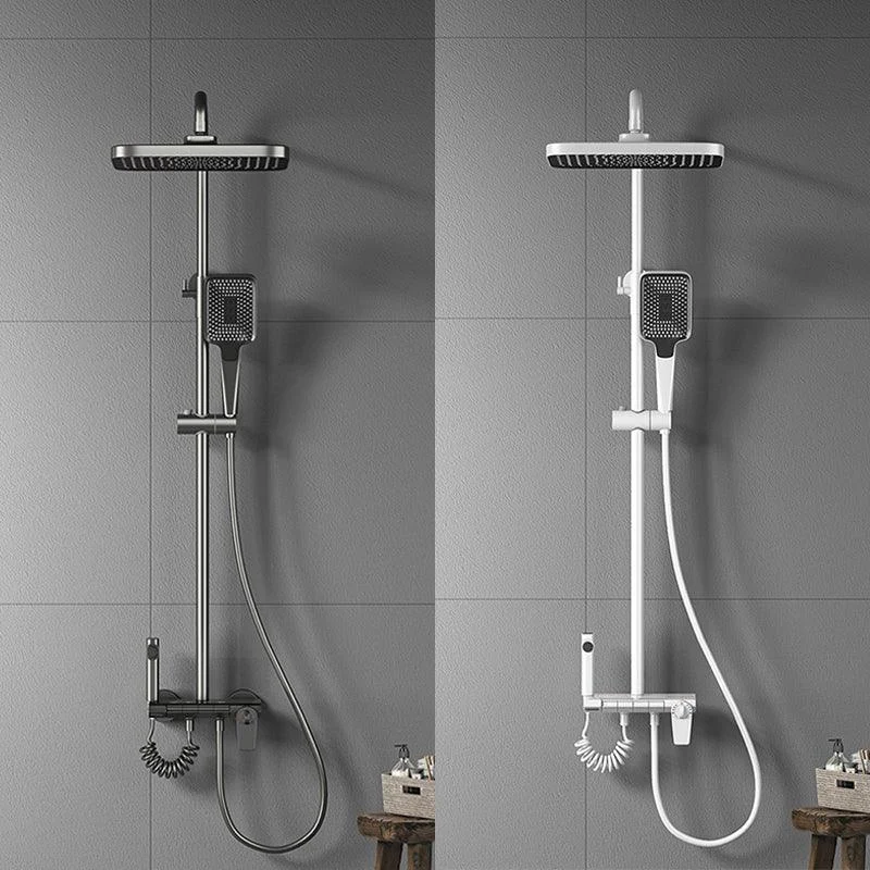 Modern Brass Shower Tap Valve Included Wall Mounted Shower Combo -Bathlova