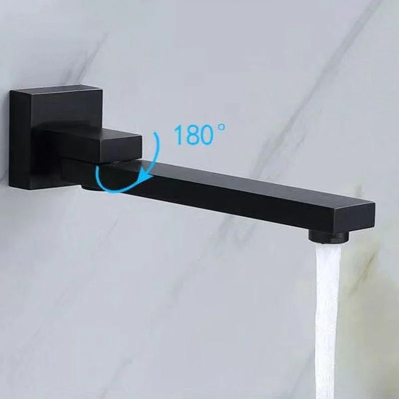 Modern Brass Tap Swivel 1-Handle and 4-Hole Wall Mounted Tub Spout Trim -Bathlova