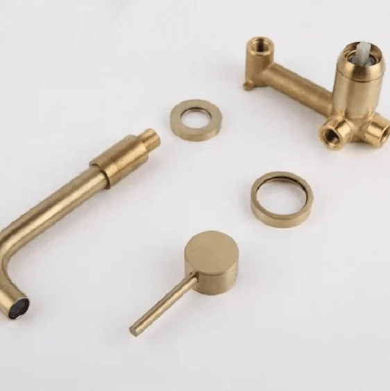 Modern Brass Wall Mounted Tap -Bathlova