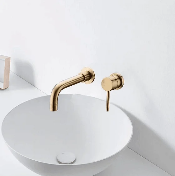 Modern Brass Wall Mounted Tap -Bathlova