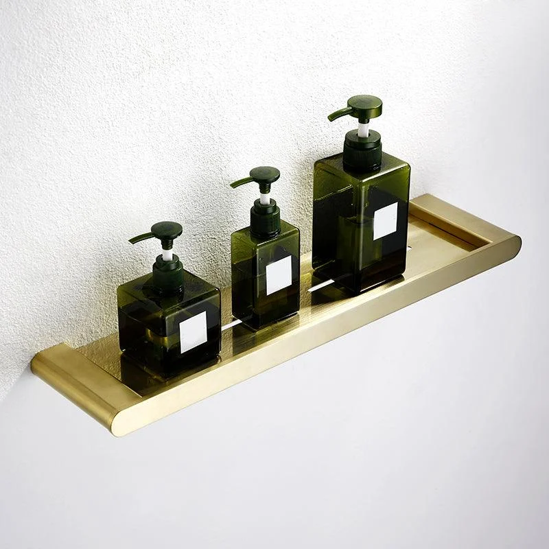 Modern Brushed Brass Bathroom Accessories Hardware Set with Towel Bar -Bathlova