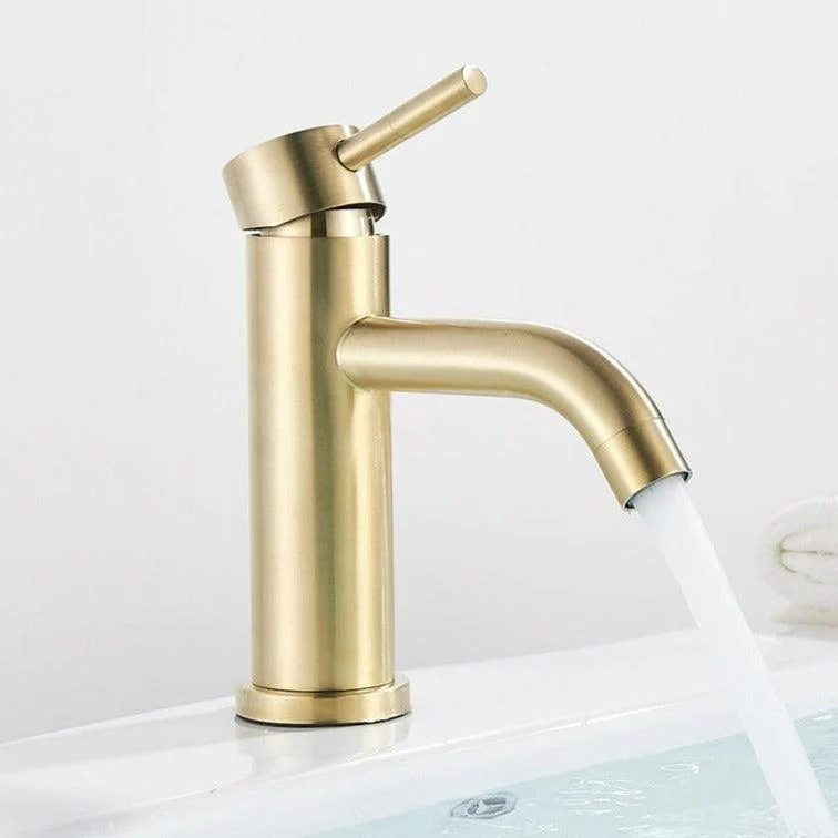 Modern Brushed Gold Bathroom Tap -Bathlova