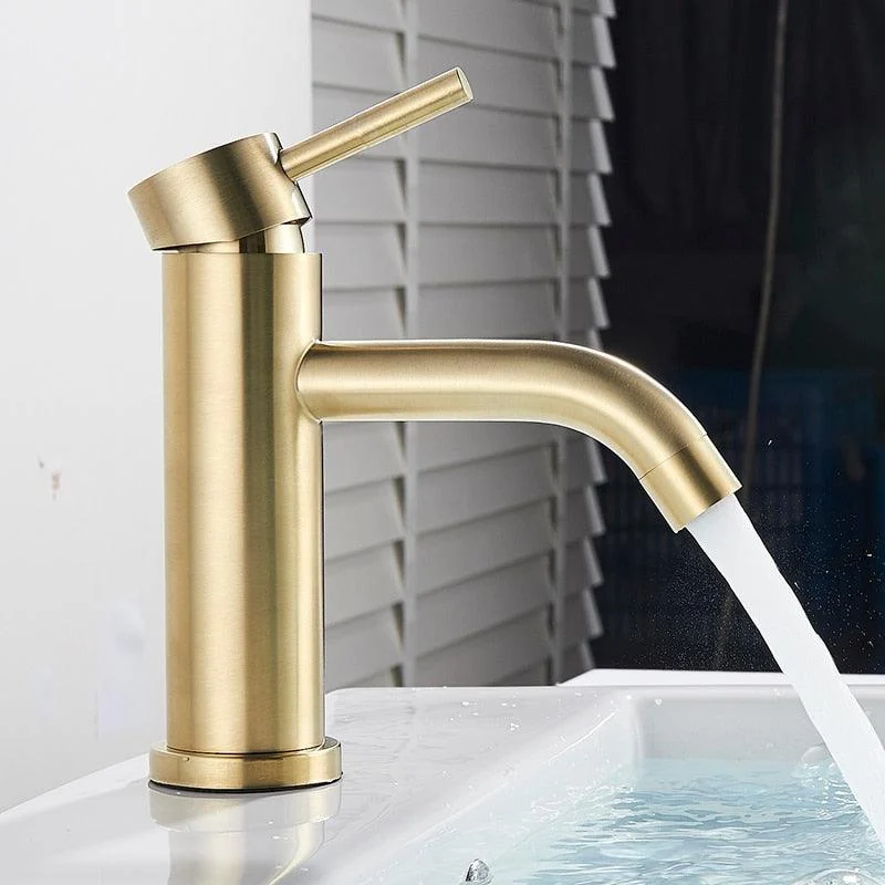 Modern Brushed Gold Bathroom Tap -Bathlova