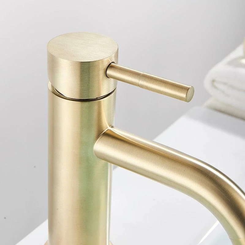 Modern Brushed Gold Bathroom Tap -Bathlova