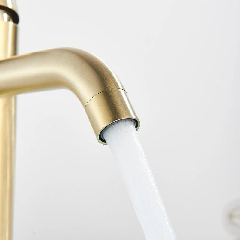 Modern Brushed Gold Bathroom Tap -Bathlova