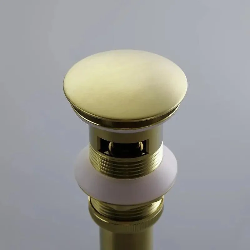 Modern Brushed Gold Vessel Bathroom Sink Pop-Up Drain -Bathlova