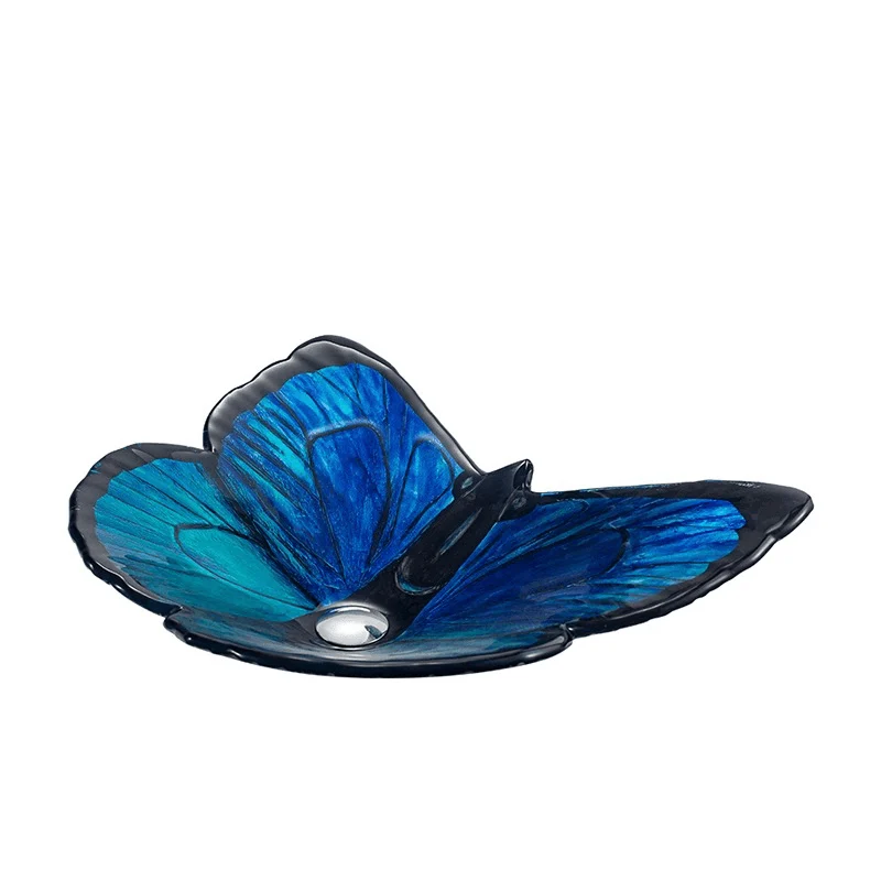 Modern Butterfly-Shaped Bathroom Sink with Waterfall Tap -Bathlova