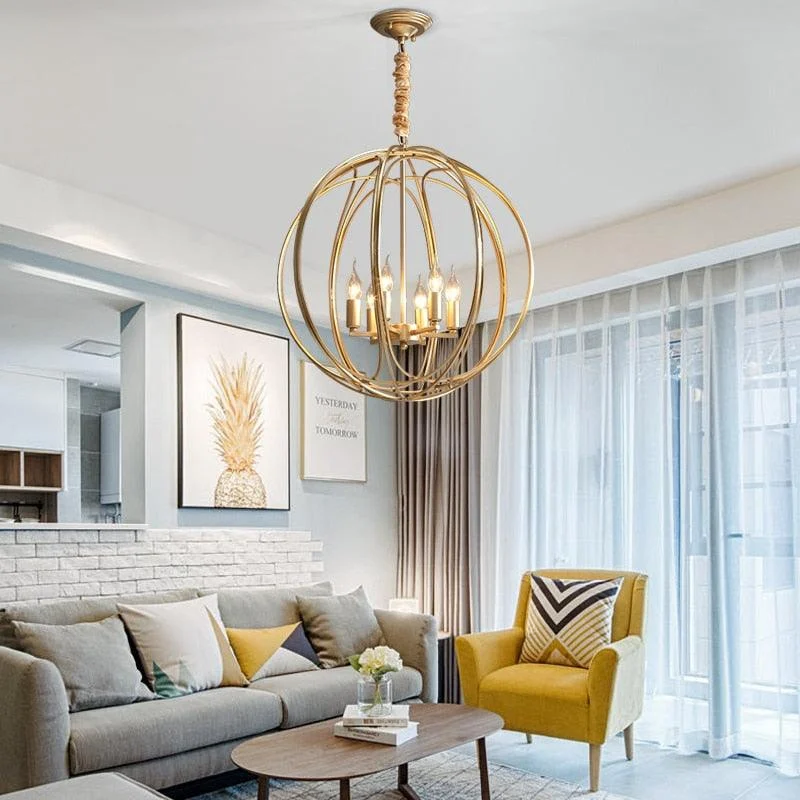 Modern Cage Chandelier -Bathlova