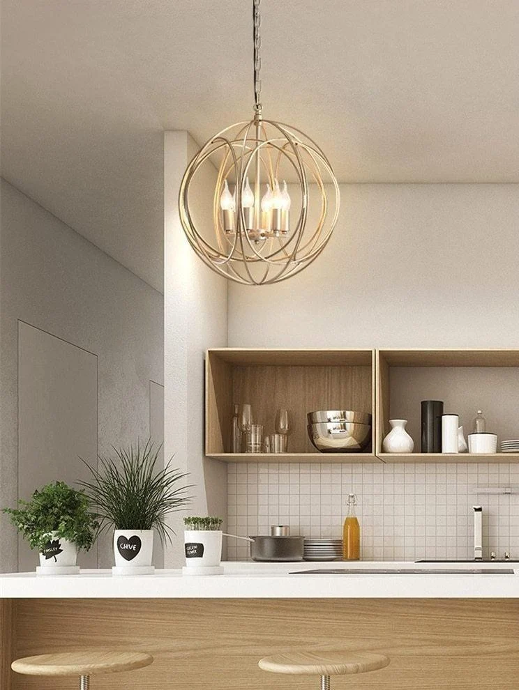 Modern Cage Chandelier -Bathlova