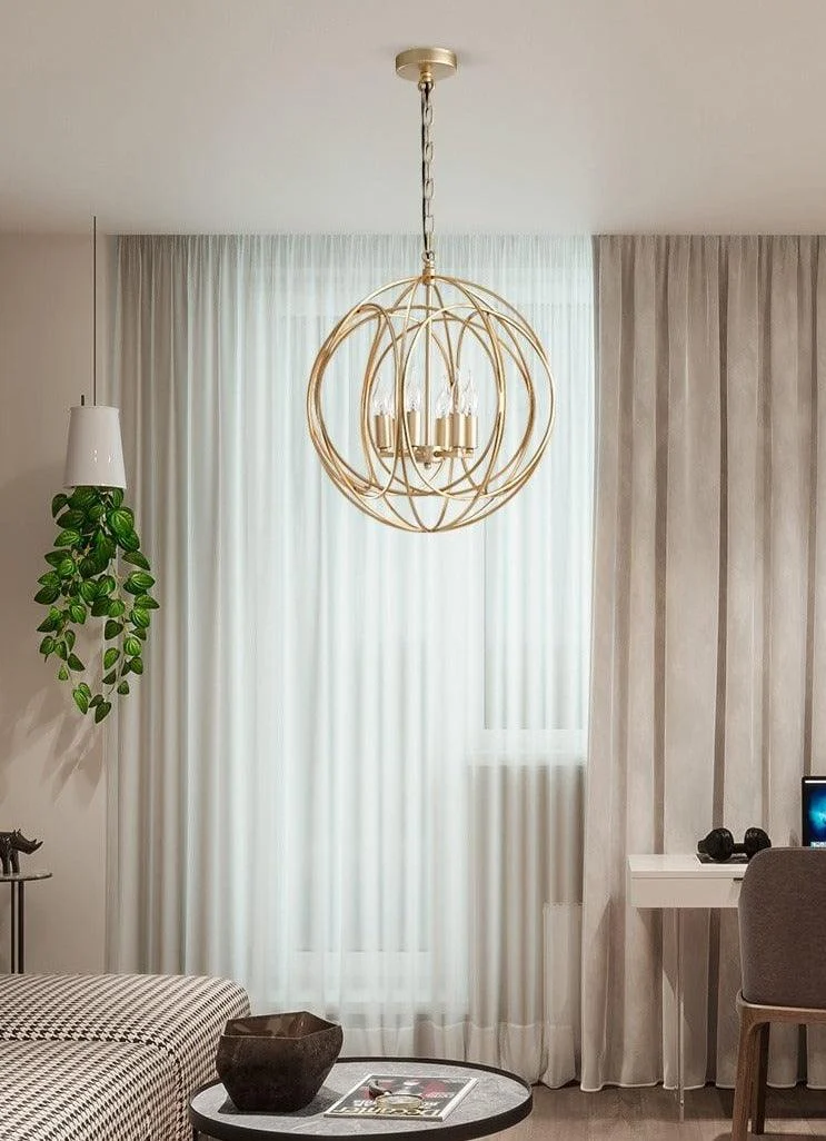 Modern Cage Chandelier -Bathlova