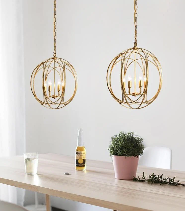 Modern Cage Chandelier -Bathlova