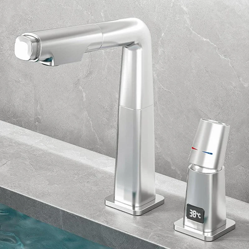 Modern Centerset Tap Solid Color Single Hole Vessel Sink Bathroom Tap -Bathlova