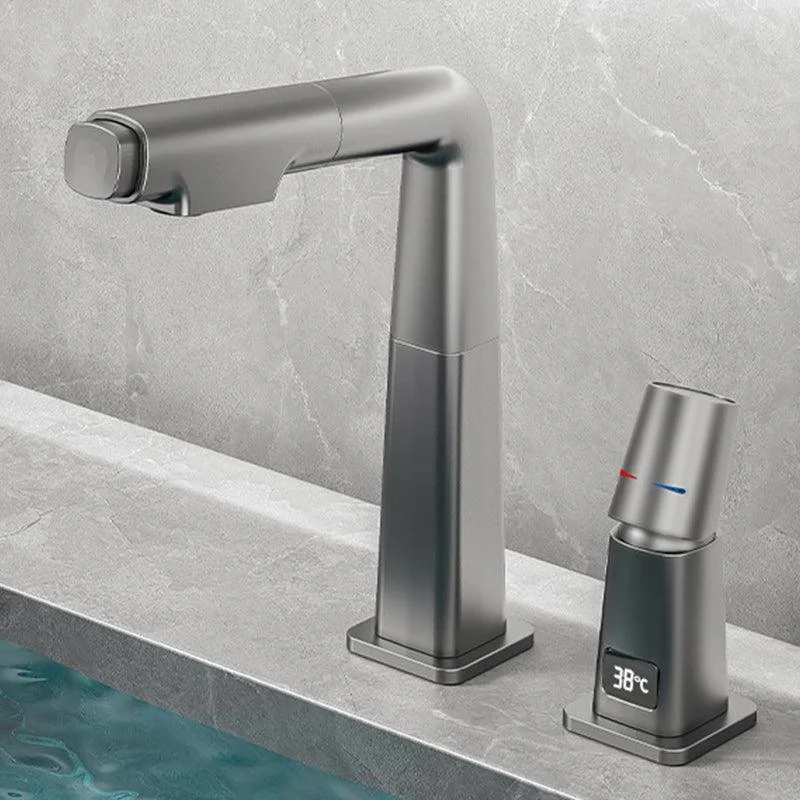 Modern Centerset Tap Solid Color Single Hole Vessel Sink Bathroom Tap -Bathlova