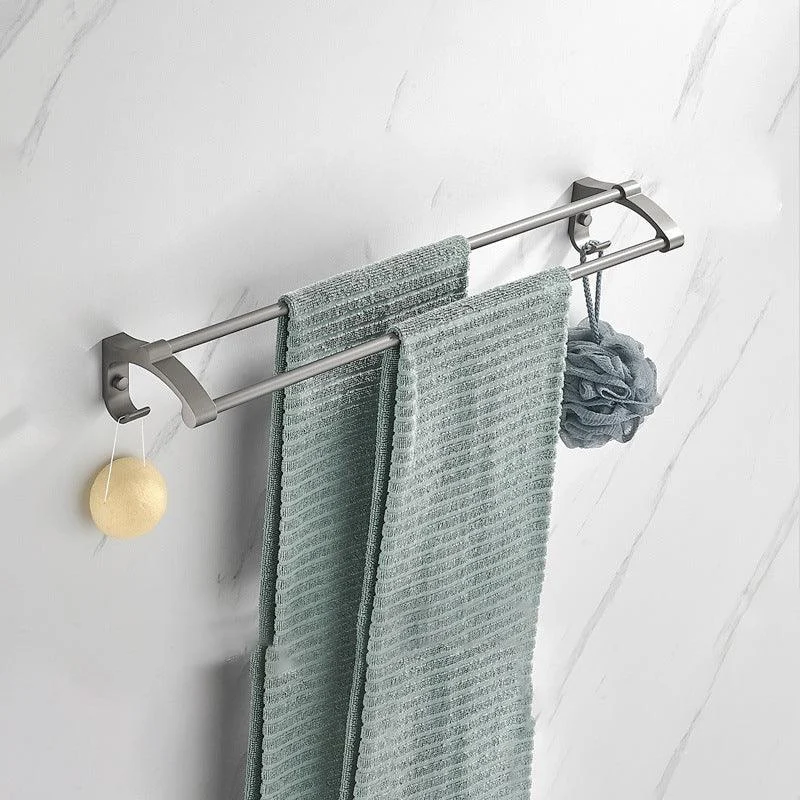 Modern Chrome Bathroom Accessory Set Aluminum Bath Hardware Set -Bathlova