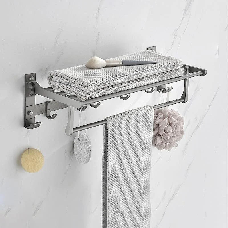 Modern Chrome Bathroom Accessory Set Aluminum Bath Hardware Set -Bathlova