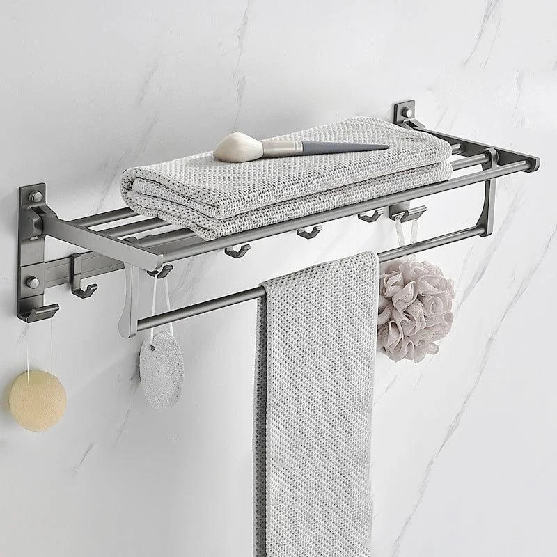 Modern Chrome Bathroom Accessory Set Aluminum Bath Hardware Set -Bathlova