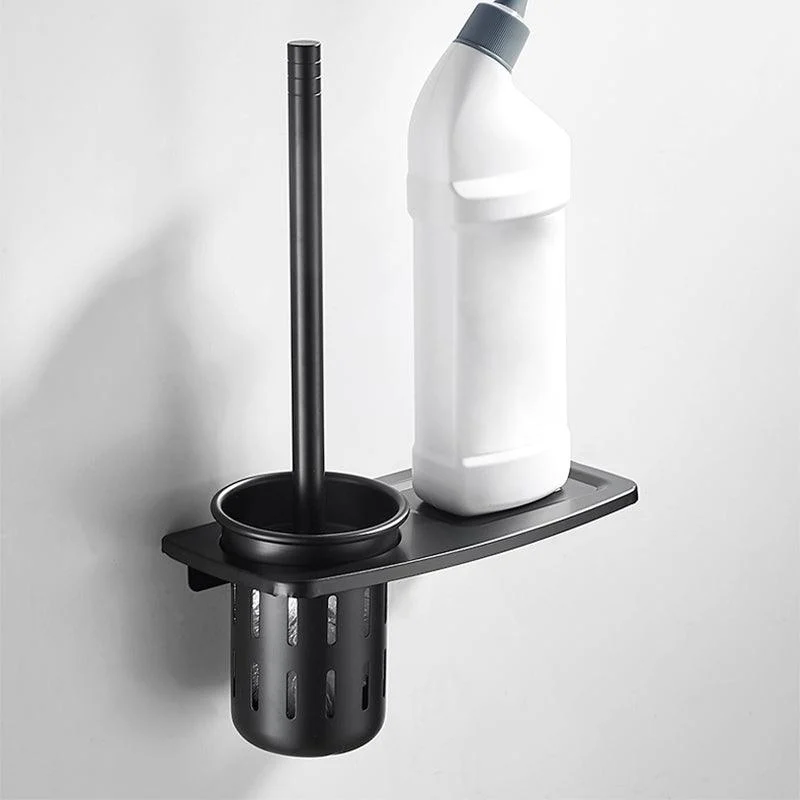 Modern Classic Bath Hardware Set Matte Black Robe Hooks/Towel Bar & Bath Shelf -Bathlova