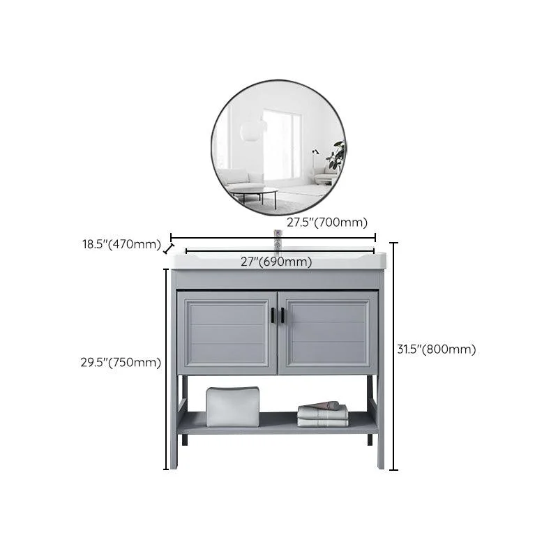 Modern Console Sink Porcelain Rectangular with Right Basin and Tap Trough Sink -Bathlova