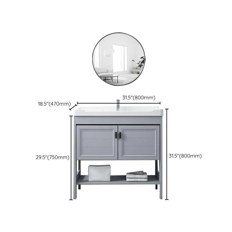 Modern Console Sink Porcelain Rectangular with Right Basin and Tap Trough Sink -Bathlova