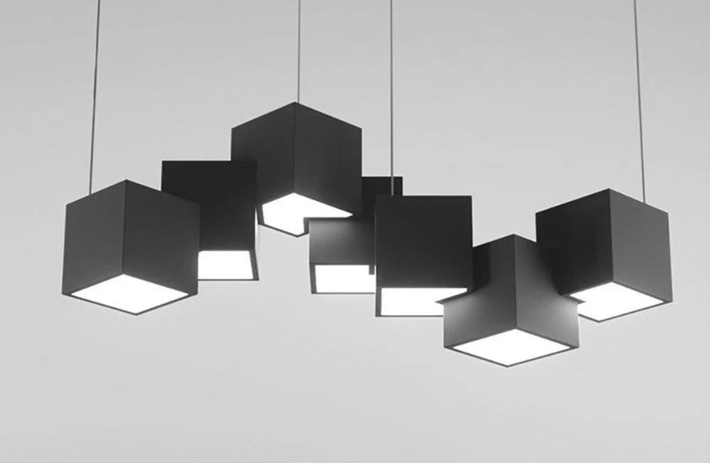 Modern Cube LED Light Fixture -Bathlova